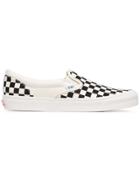 Vans Black And White Og Classic Canvas Slip On Sneakers