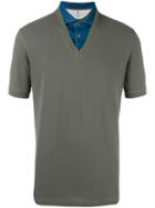 Brunello Cucinelli - Denim Collar Polo Shirt - Men - Cotton - Xl, Green, Cotton