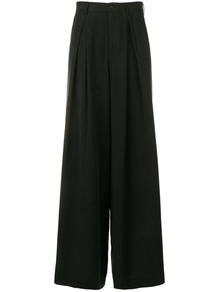 Berwich High-waist Palazzo Trousers - Black