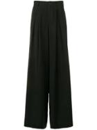 Berwich High-waist Palazzo Trousers - Black