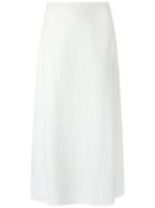 Talie Nk - Perforated Midi Skirt - Women - Cotton - 38, White, Cotton