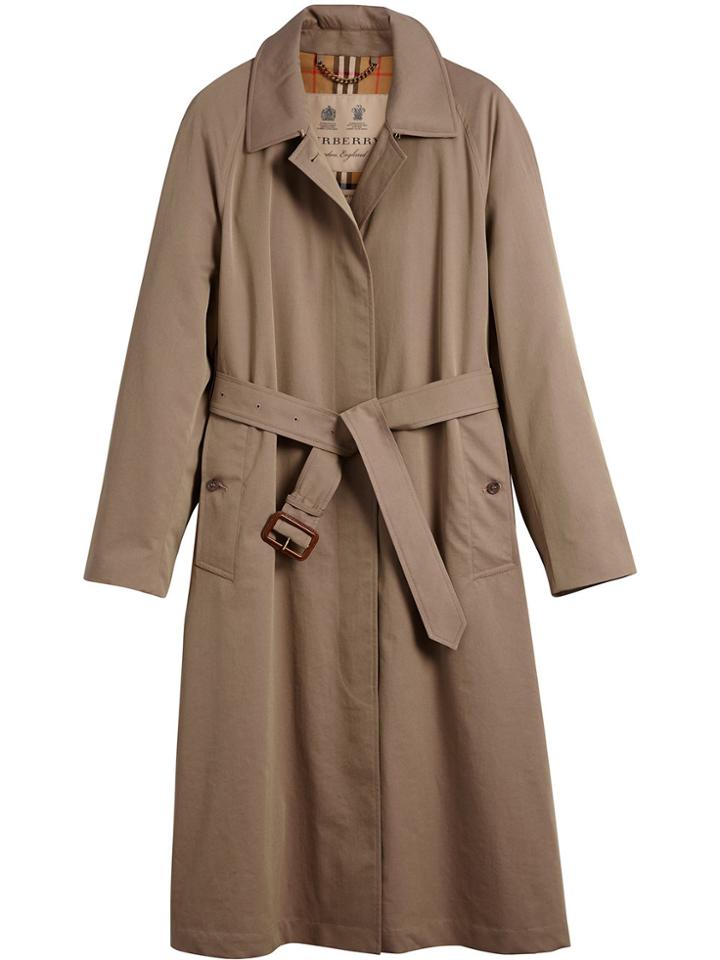 Burberry The Brighton Extra-long Car Coat - Green