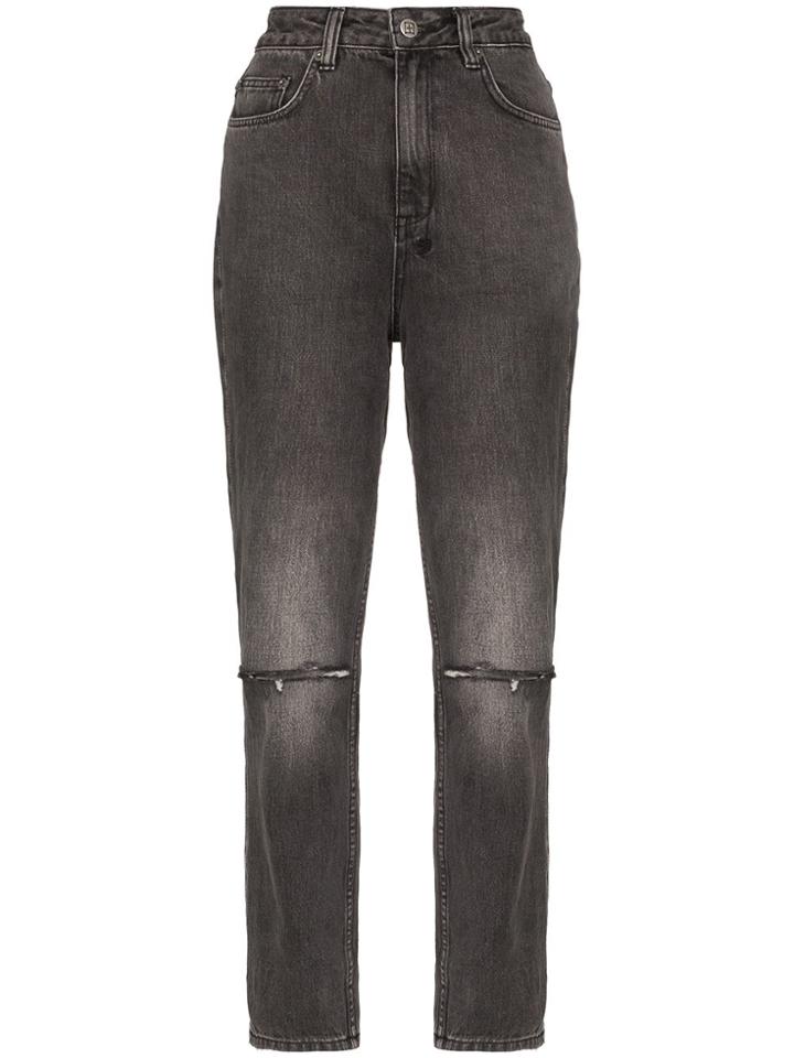 Ksubi Chlo Wasted High-waisted Straight Leg Jeans - Grey