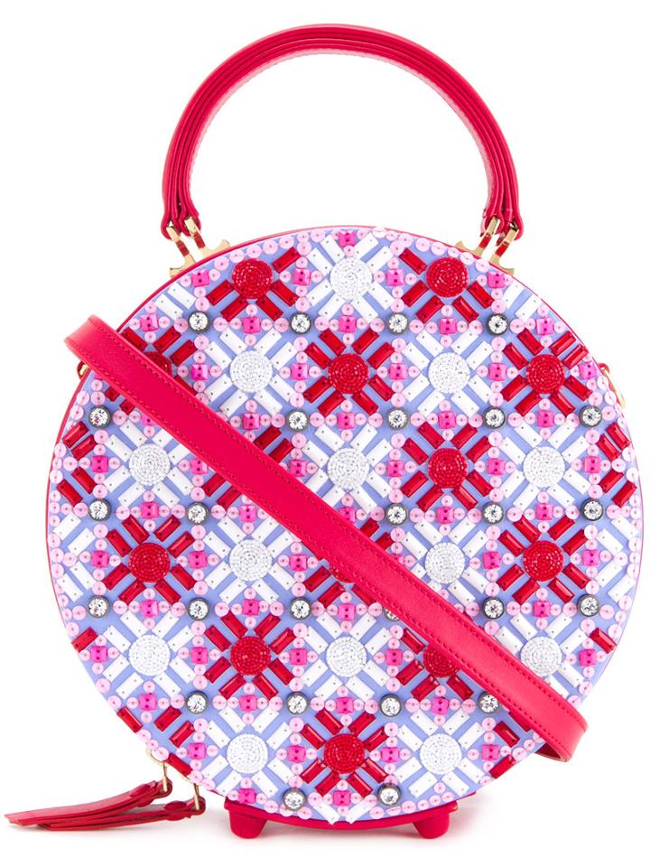 Mayrafedane Coco Crossbody Bag, Women's, Red, Calf Leather