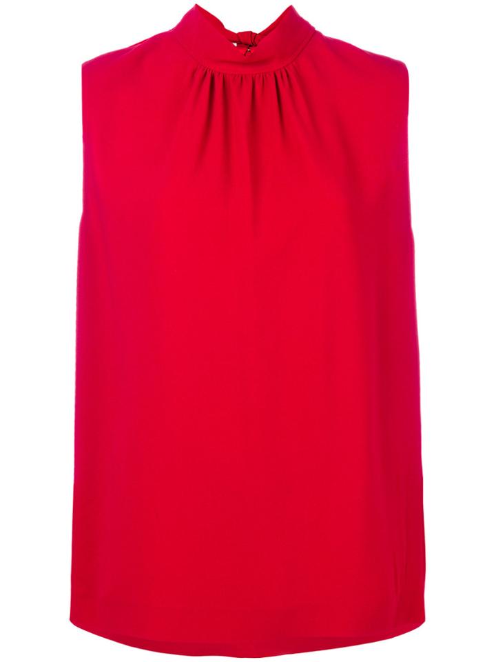 Joseph Gather Neck Blouse - Red