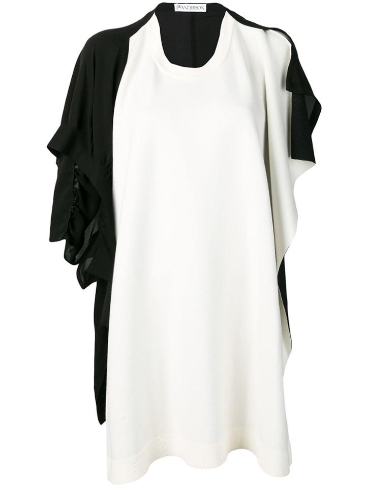 Jw Anderson Contrast Panel Knitted Top - White