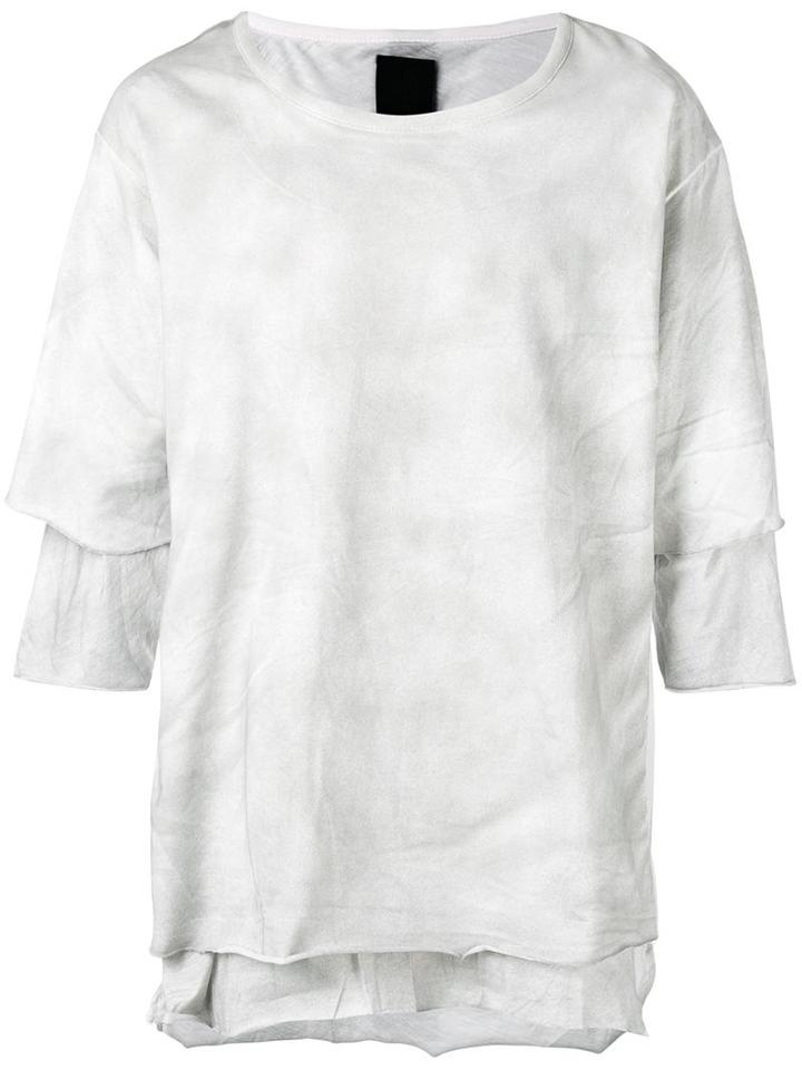Thom Krom Layered T-shirt, Men's, Size: Medium, Grey, Cotton
