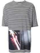 Assin 'stripe Printed Back Yoke' T-shirt