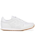 Armani Jeans Gum Sole Running Sneakers - White