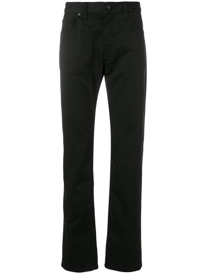 Giorgio Armani Slim Fit Trousers - Black