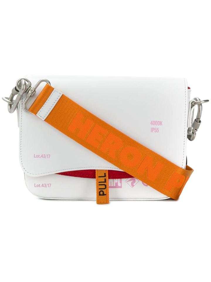 Heron Preston Logo Crossbody Bag - White