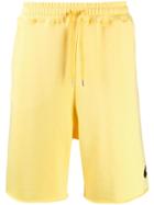 Vivienne Westwood Anglomania Embroidered Badge Track Shorts - Yellow