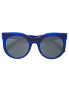 Alexander Mcqueen Round Frame Sunglasses, Adult Unisex, Blue, Acetate/metal (other)