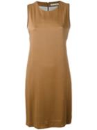 Fabiana Filippi Short Shift Dress, Women's, Size: 42, Brown, Polyester/spandex/elastane/acetate/viscose
