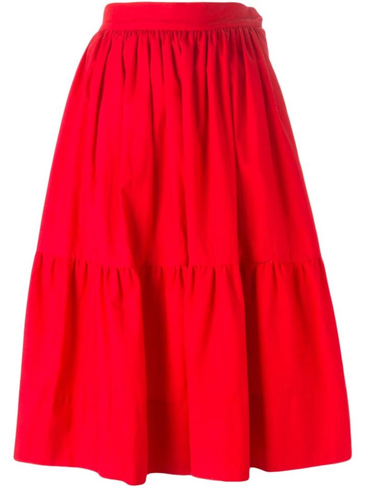 Yves Saint Laurent Vintage Midi Peasant Skirt