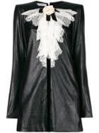 Philosophy Di Lorenzo Serafini Contrast Ruffle Neck Shift Dress -