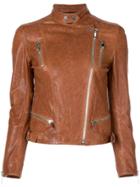 Lth Jkt Ali Biker Jacket - Brown