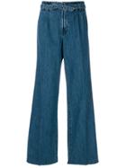 J Brand High Waist Wide Leg Jeans - Blue