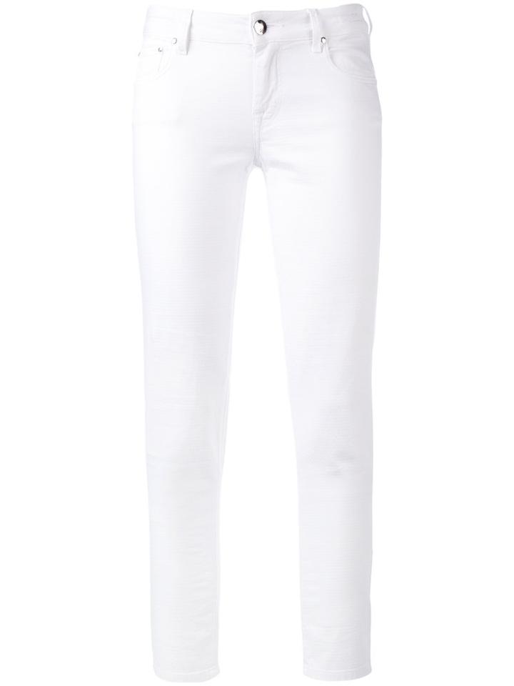 Jacob Cohen - Classic Skinny Trousers - Women - Cotton - 30, White, Cotton