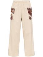 Paria Farzaneh Iranian Print Trousers - Neutrals