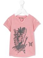 Zadig & Voltaire Kids - Glitter Print T-shirt - Kids - Cotton - 10 Yrs, Pink/purple