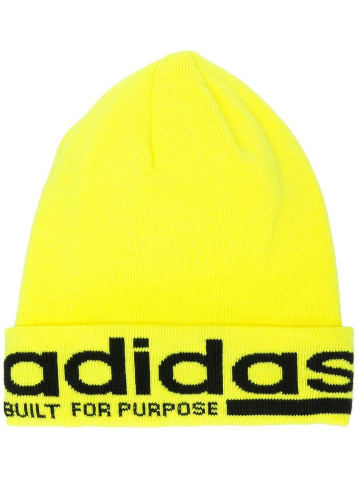 Adidas Logo Beanie Hat - Yellow & Orange