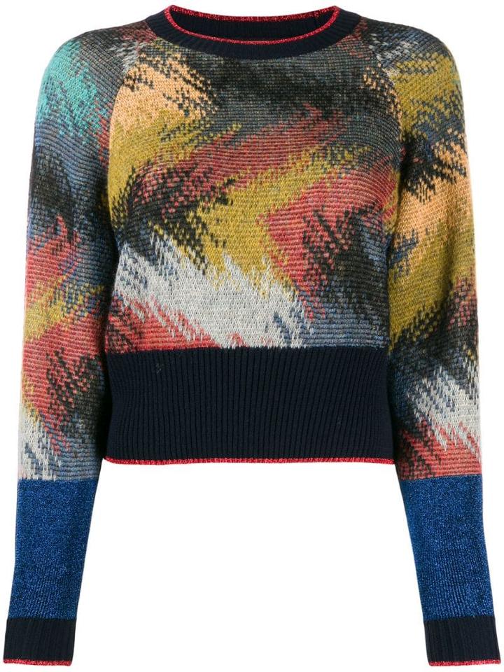 Missoni Cropped Jumper - Blue