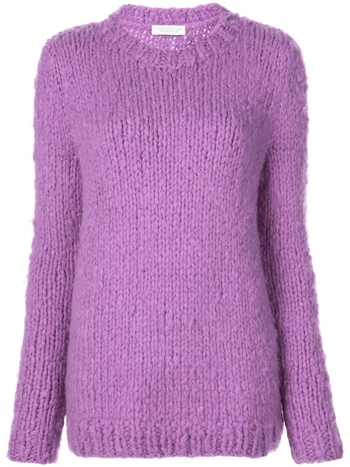 Gabriela Hearst Round Neck Jumper - Purple