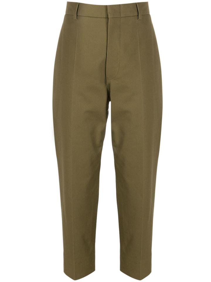 Sofie D'hoore Cropped Tapered Trousers - Green