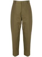 Sofie D'hoore Cropped Tapered Trousers - Green