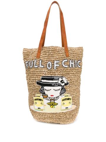 Mua Mua 'chic' Tote Bag - Neutrals