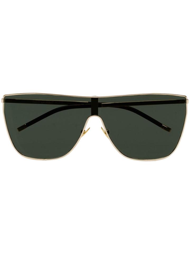 Saint Laurent Eyewear Metallic Mask 004 Sunglasses
