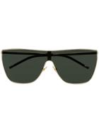 Saint Laurent Eyewear Metallic Mask 004 Sunglasses