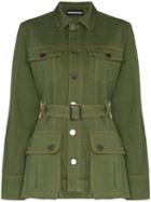 House Of Holland Belted Safari Jacket - Green