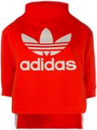 Adidas Logo Print Sweatshirt, Women's, Size: 40, Red, Cotton/polyester/organic Cotton