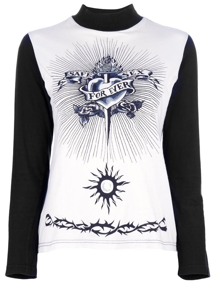Jean Paul Gaultier Vintage Safe Sex Forever Top