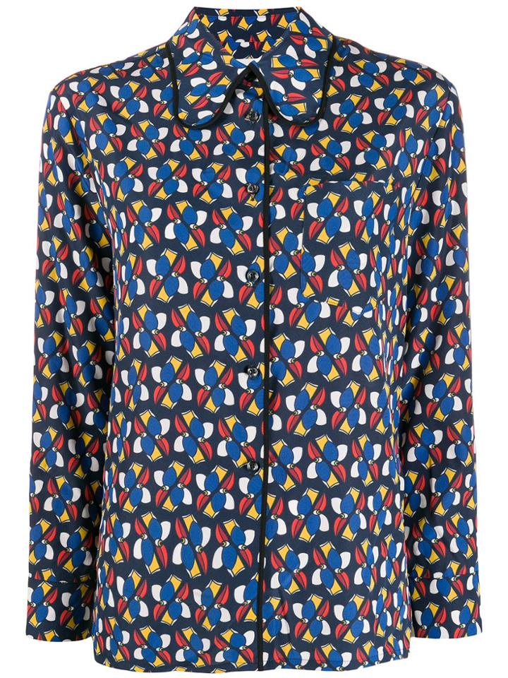 La Doublej Dragonfly Print Shirt - Blue