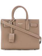 Saint Laurent Nano Sac De Jour Tote - Nude & Neutrals