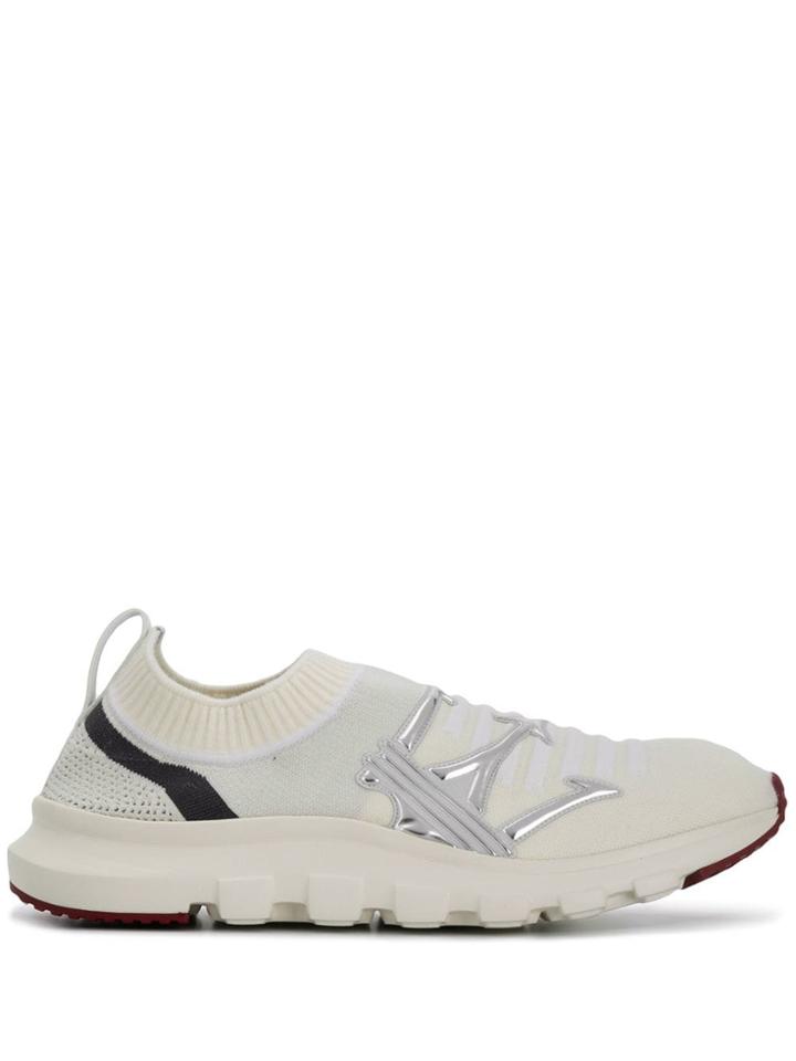 Z Zegna Knitted Slip-on Sneakers - White