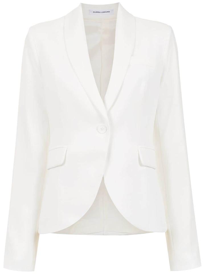 Gloria Coelho Tuxedo Blazer - White
