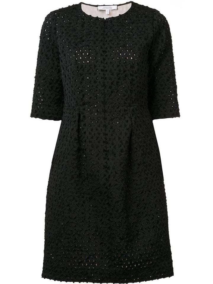 Dorothee Schumacher 'unexpected Lace' Dress, Women's, Size: 1, Black, Polyester/cotton/other Fibers/polyacrylic