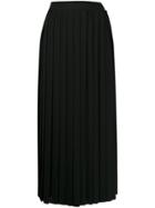 Be Blumarine High Waist Pleated Skirt - Black