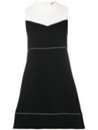 Twin-set Sleeveless Colour Block Dress - Black
