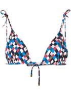 Tory Burch Prism Pattern Triangle Bikini Top - Multicolour