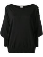 Liu Jo Boat Neck Jumper - Black