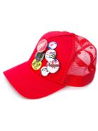 Dsquared2 - Badge Cap - Men - Cotton/polyester - One Size, Red, Cotton/polyester