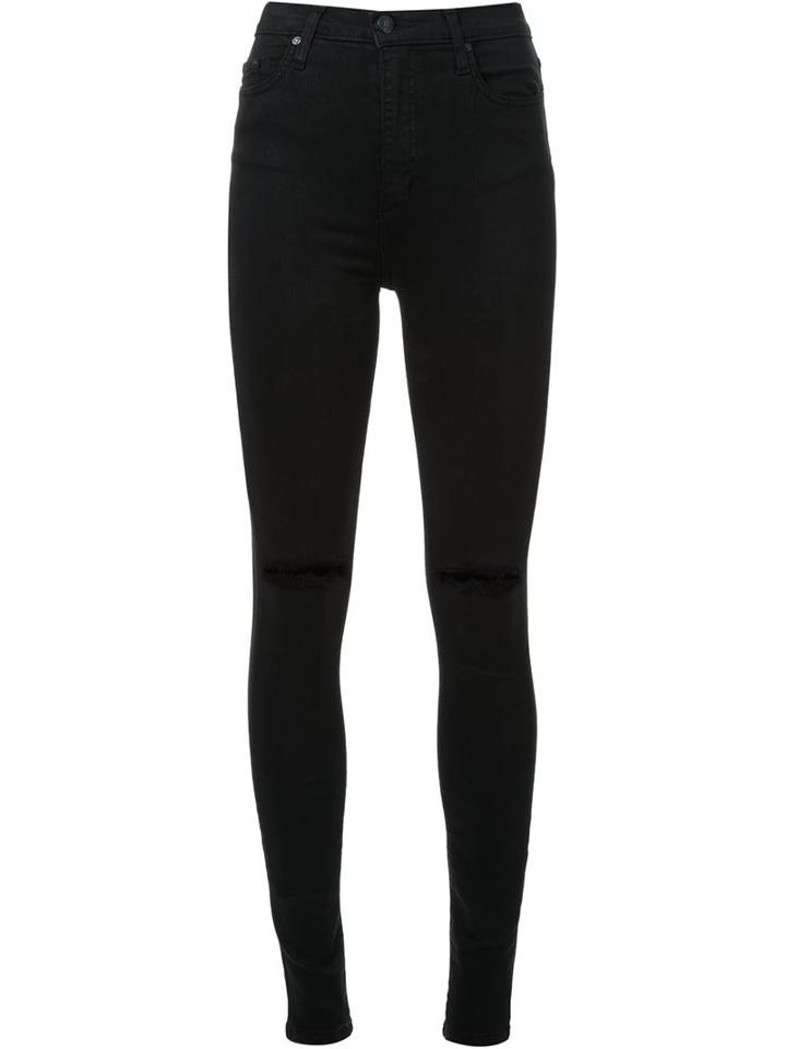 Nobody Denim Siren Skinny Jeans, Women's, Size: 26, Black, Cotton/polyester/spandex/elastane