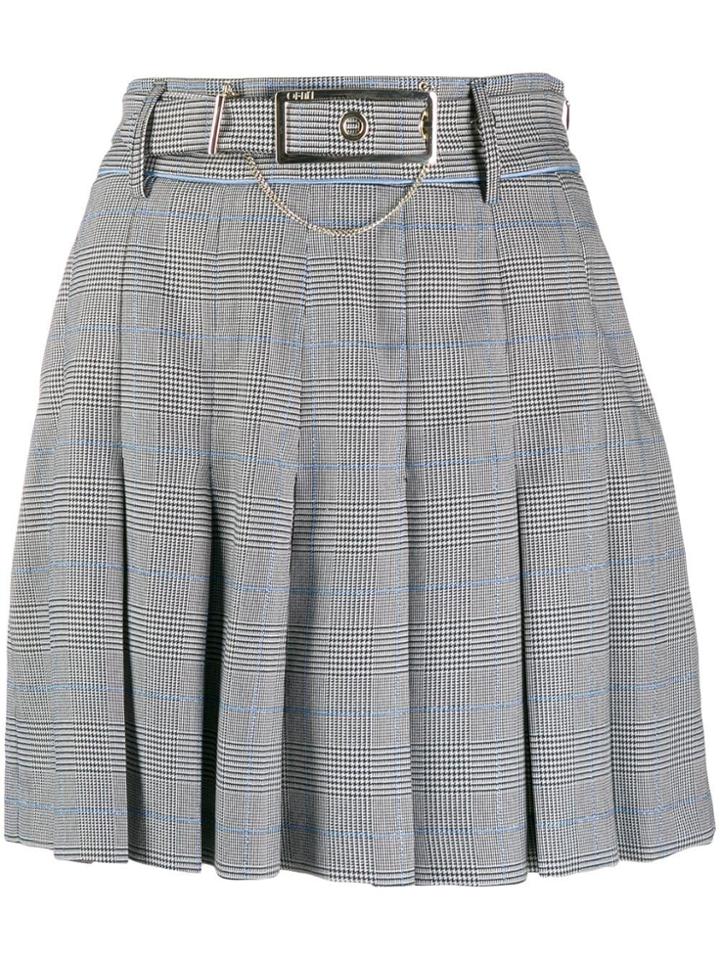 Liu Jo Prince Of Wales Check Skirt - Black