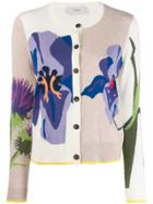Pringle Of Scotland Floral Knit Cardigan - Neutrals