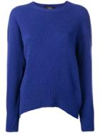 Maison Flaneur Loose Fitted Sweater - Blue